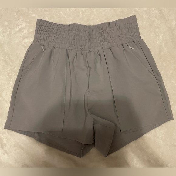 Gray Women's Elastic Flowy Shorts - Picture 1 of 5